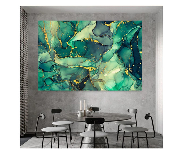 Картина на платно, Abstract Green Marble, 30x50cm