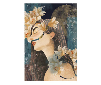 Картина на платно, Abstract Flower Girl, 70x100cm