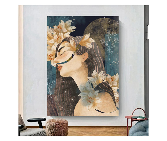Картина на платно, Abstract Flower Girl, 20x30cm