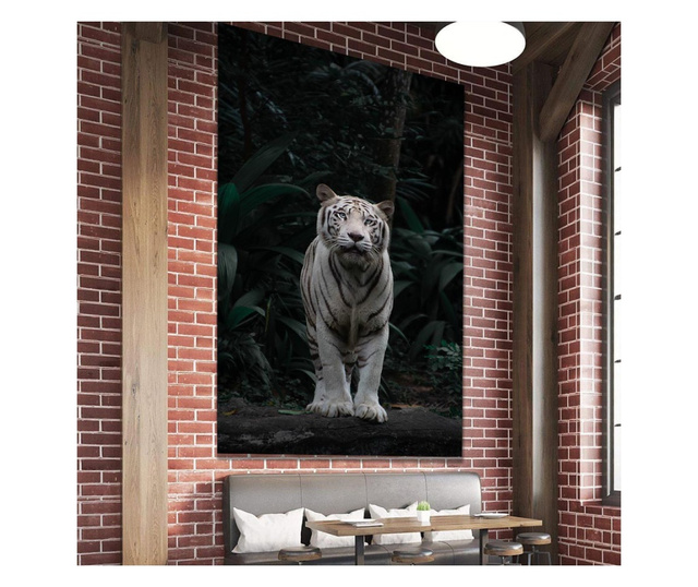 Картина на платно, White Tiger, 20x30cm