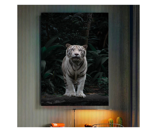 Картина на платно, White Tiger, 70x100cm