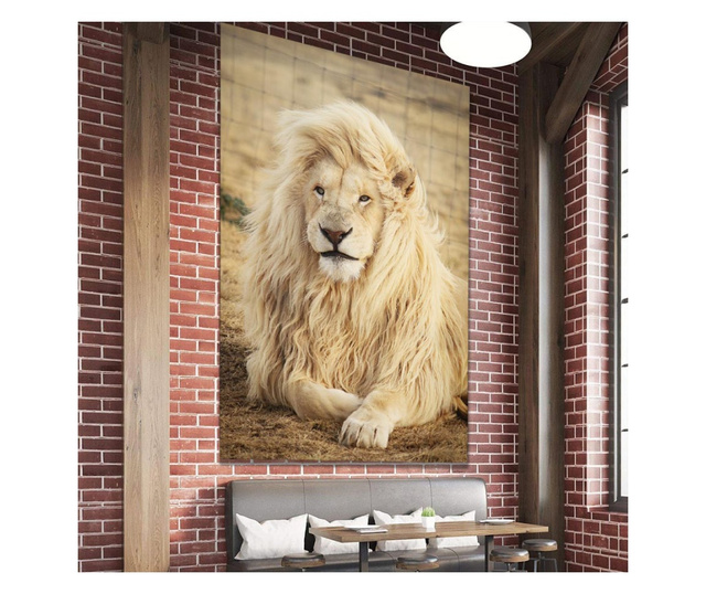 Картина на платно, White Lion, 30x50cm