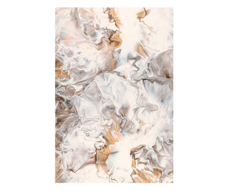 Картина на платно, White Gold Abstract, 30x50cm