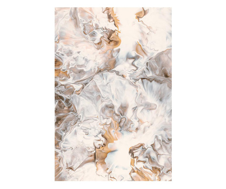 Slika, White Gold Abstract, 80x120cm