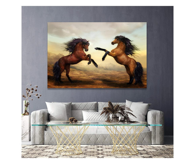 Картина на платно, Two Horses, 30x50cm