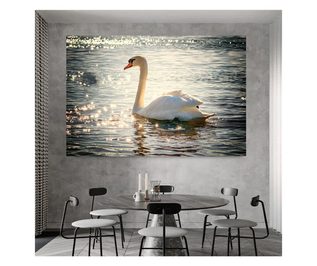 Картина на платно, Swan On Lake, 20x30cm
