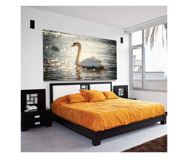 Картина на платно, Swan On Lake, 20x30cm