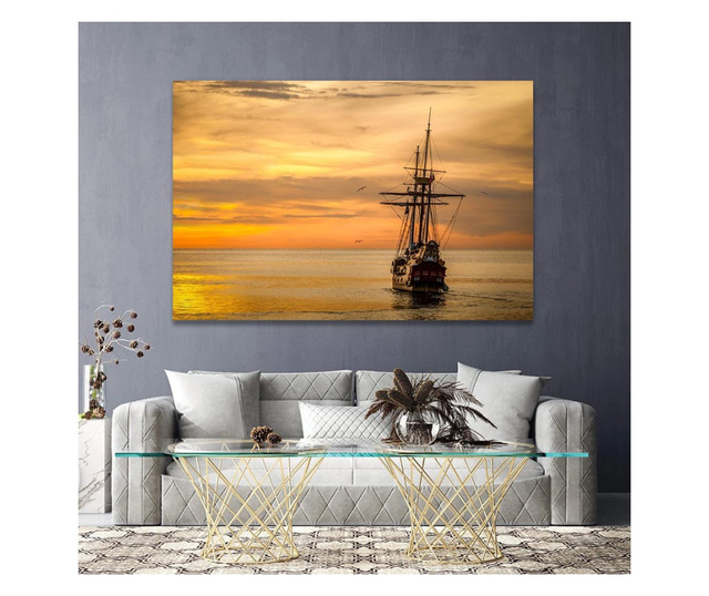 Картина на платно, Sunset Over The Sea, 20x30cm