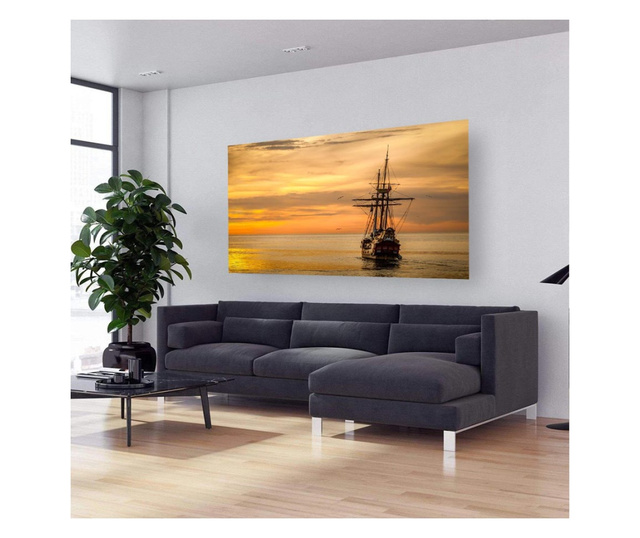 Картина на платно, Sunset Over The Sea, 70x100cm