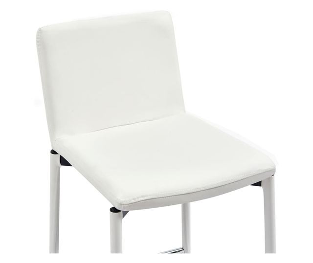 Set za bar, 5 komada, bijela, ekološka koža