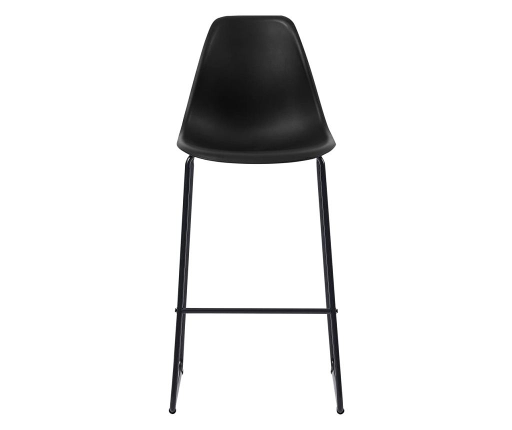 Barski namještaj, 3 komada, crni, plastični - 7