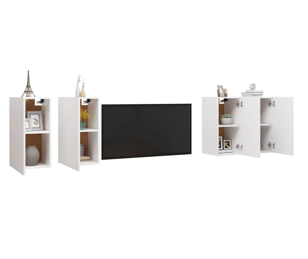 TV ormarići 4 kom bijeli 30,5 x 30 x 60 cm od iverice - 5