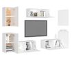 Set TV ormarića, 7 komada, bijela, PAL thumbnail 3