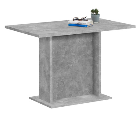 betonszürke étkezőasztal 110 cm