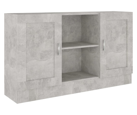 Szafka, szarość betonu, 120 x 30,5 x 70 cm, płyta wiórowa