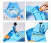 Reductor WC pentru copii, cu manere si burete, antiderapant, albastru, buz
