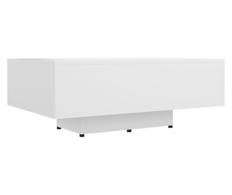 Klubska mizica bela 85x55x31 cm iverna plošča