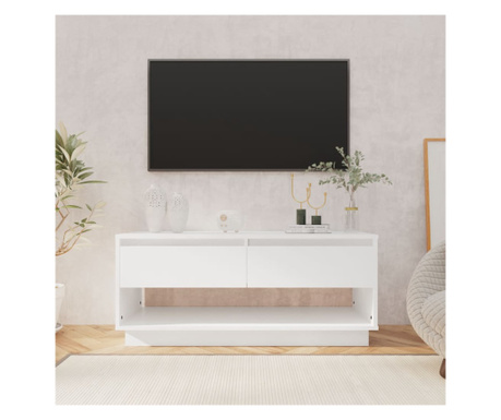 Comodă TV, alb, 102x41x44 cm, PAL