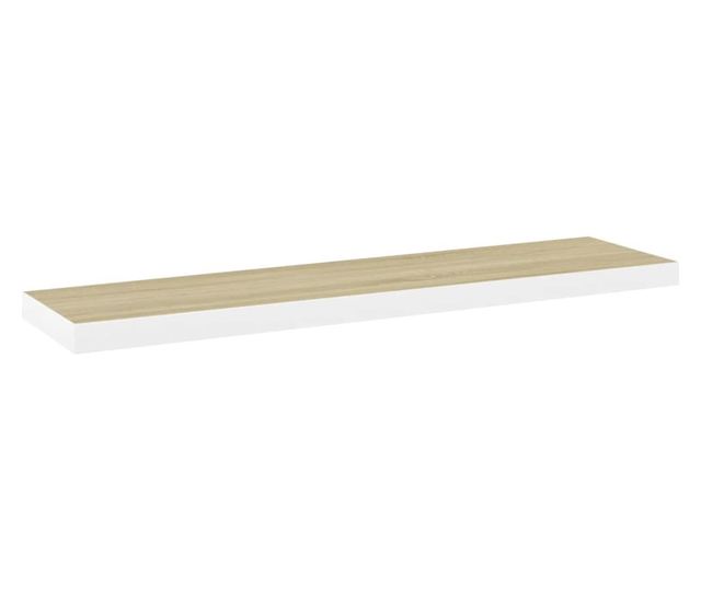 Fali polc tlgy s fehr, 90x23,5x3,8 cm, MDF