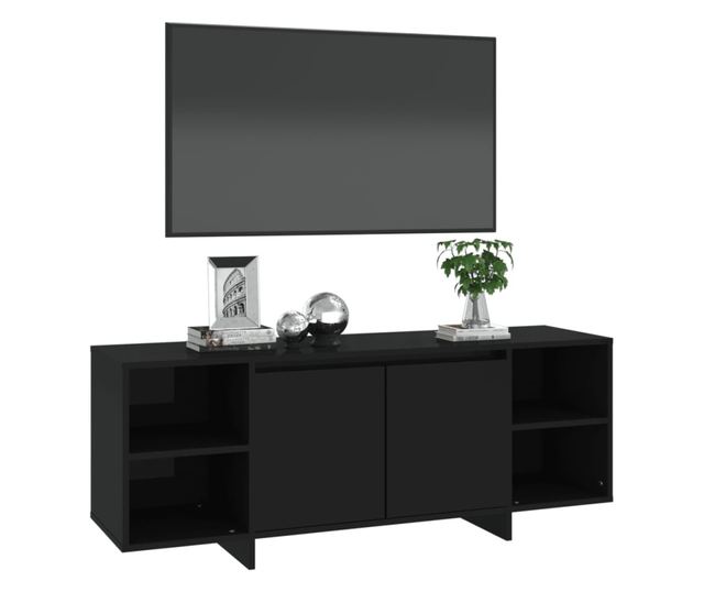 TV ormarić crni 130 x 35 x 50 cm od iverice