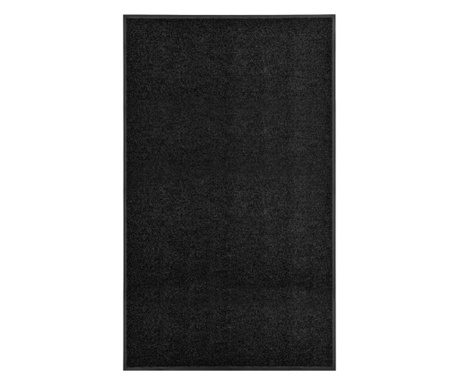 fekete kimosható lábtörlő 90 x 150 cm