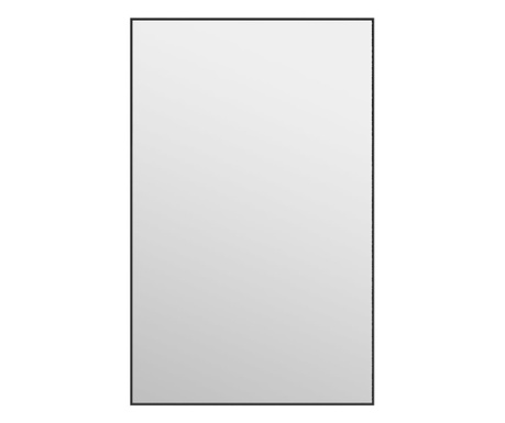 Ogledalo za vrata crno 50 x 80 cm od stakla i aluminija