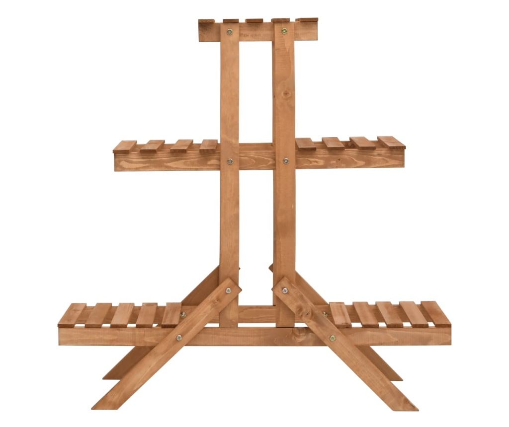 Podrška za žardinjeru, 83 x 25 x 83 cm, drvo jele - 2