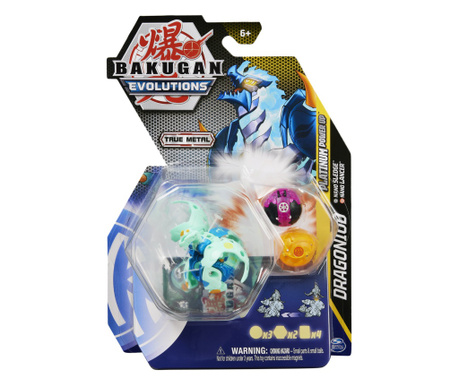 Bakugan Platinum Powerup S4 Dragonoid Nano Sledge Si Nano Lancer