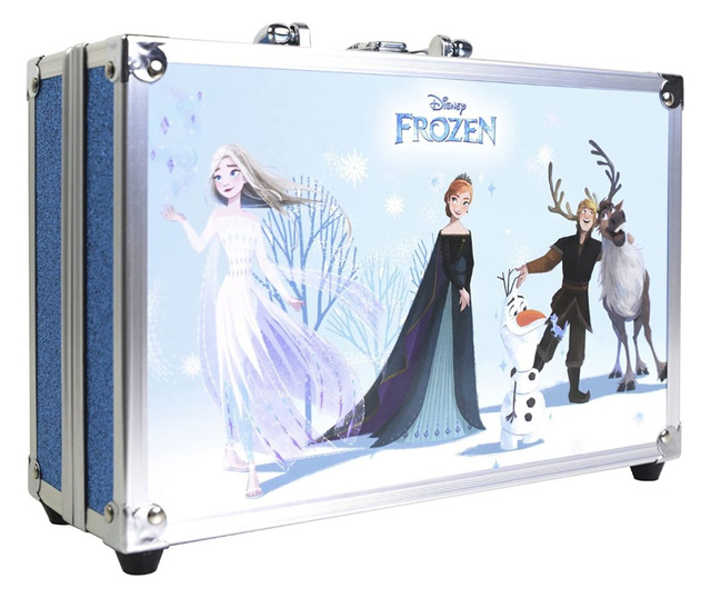 Комплект с гримове Markwins Disney Frozen, куфар с 2 нива, 53 части