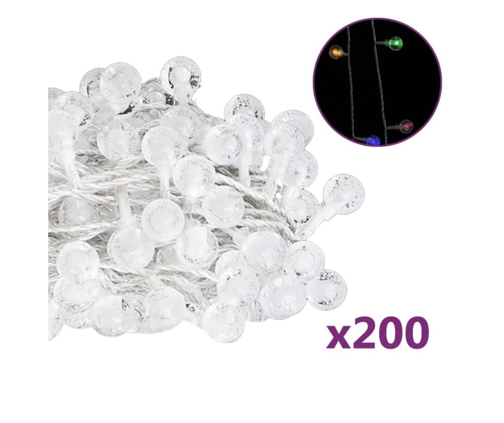 Svjetleća girlanda, 200 LED-ica, višebojna, 20 m, 8 funkcija - 2