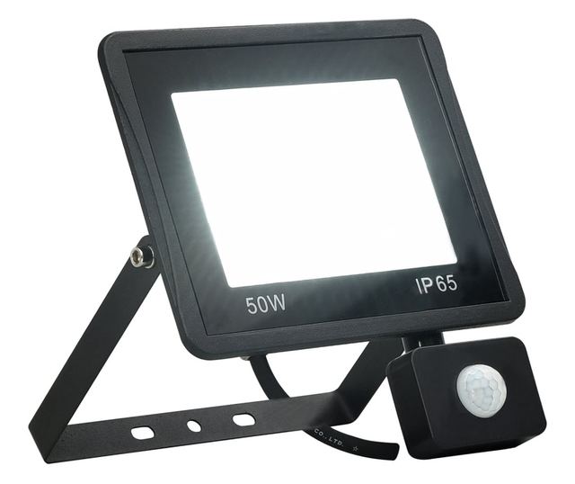 hideg fehér fényű szenzoros LED-reflektor 50 W
