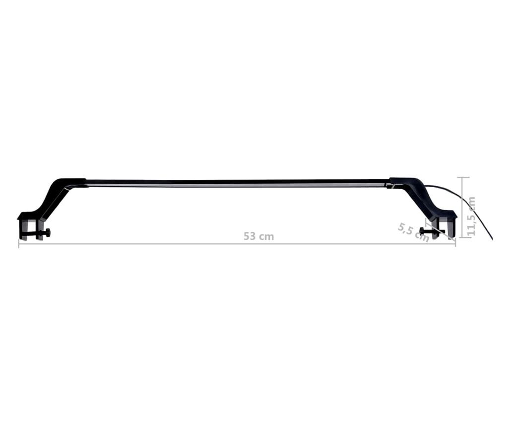 LED svetilka za akvarij s sponama 55-70 cm modra in bela - 13