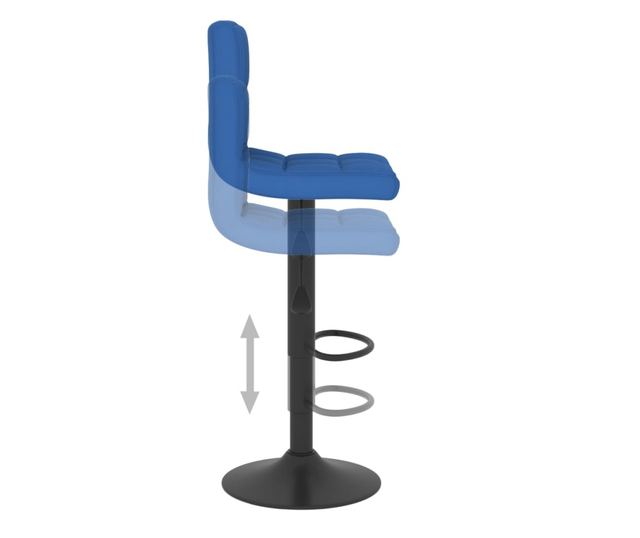 Barski stoli, 2 kosa, modra, blago