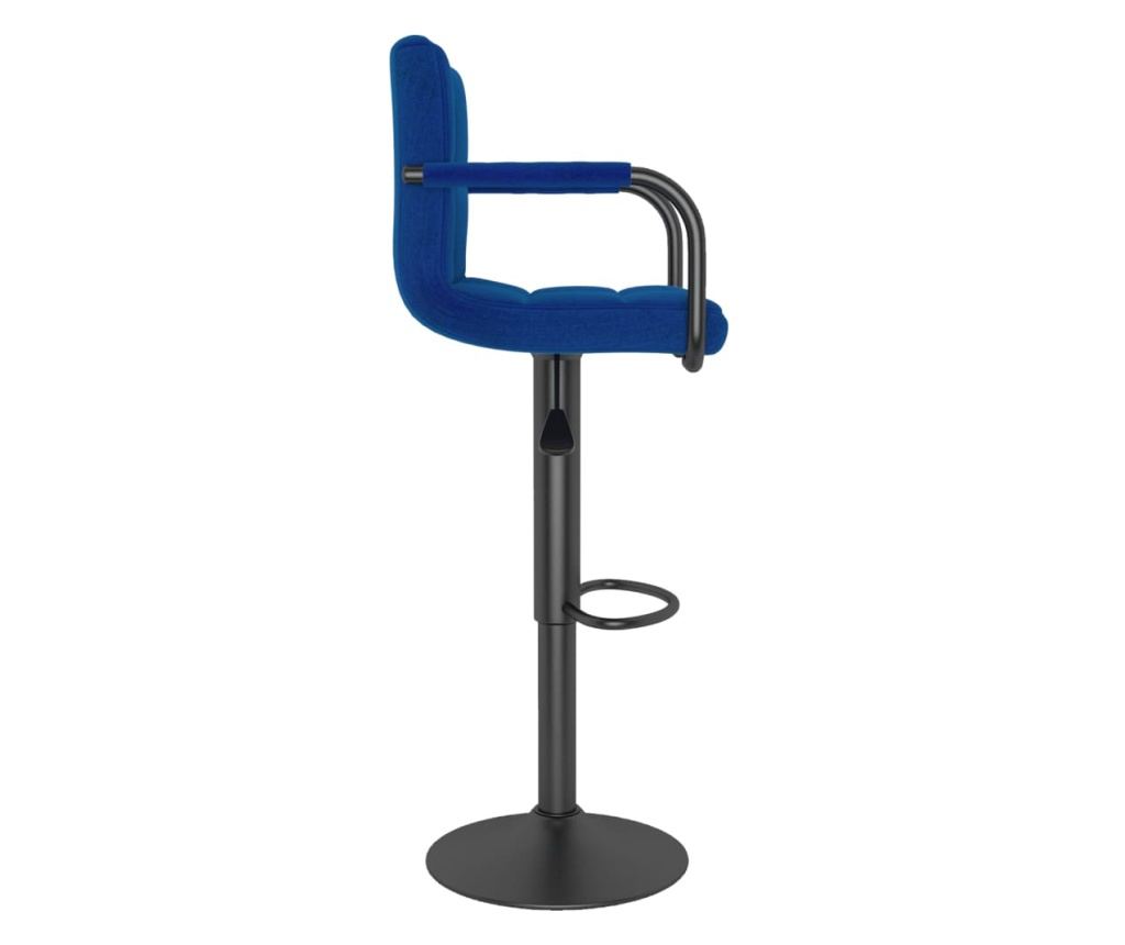 Barski stol, moder, tekstilni material - 4