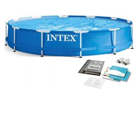 Piscina cadru metalic INTEX 28210, rotunda 366 x 76 cm, 6503 litri