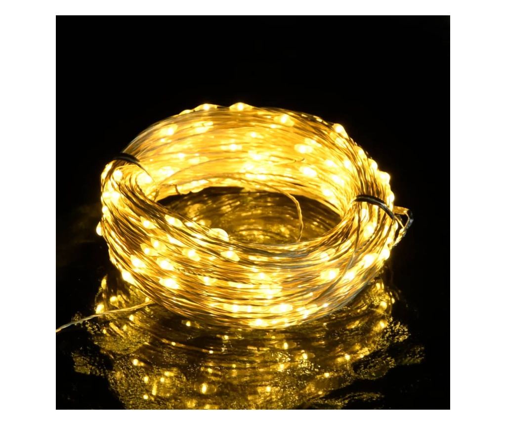 Instalație cu 300 LED-uri, alb cald, 30 m - 2