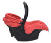 Fotelik niemowlęcy do samochodu, czerwony, 42x65x57 cm