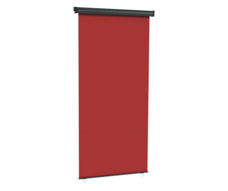 Вертикална тента за балкон, 117x250 см, червена