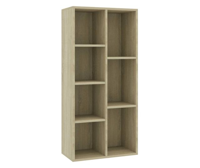 sonoma tölgy színű forgácslap könyvszekrény 50x25x106 cm