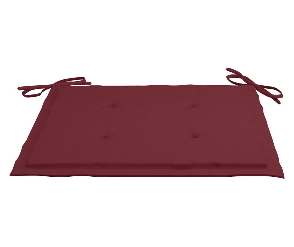 Градински столове с масичка за чай и възглавници, масивна акациева дървесина - 9