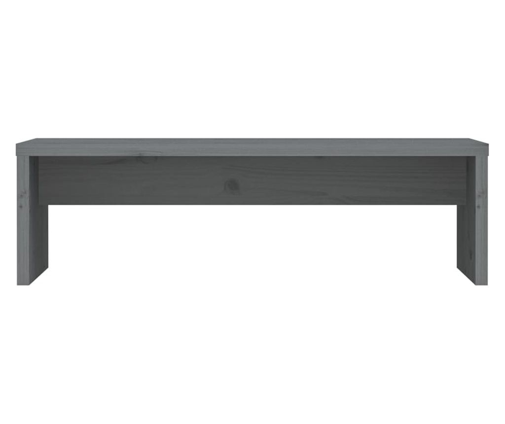 Podloga za monitor, siva, 50x27x15 cm, masivno drvo bora - 5