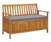 Banca de depozitare gradina, 120 cm, lemn masiv de acacia