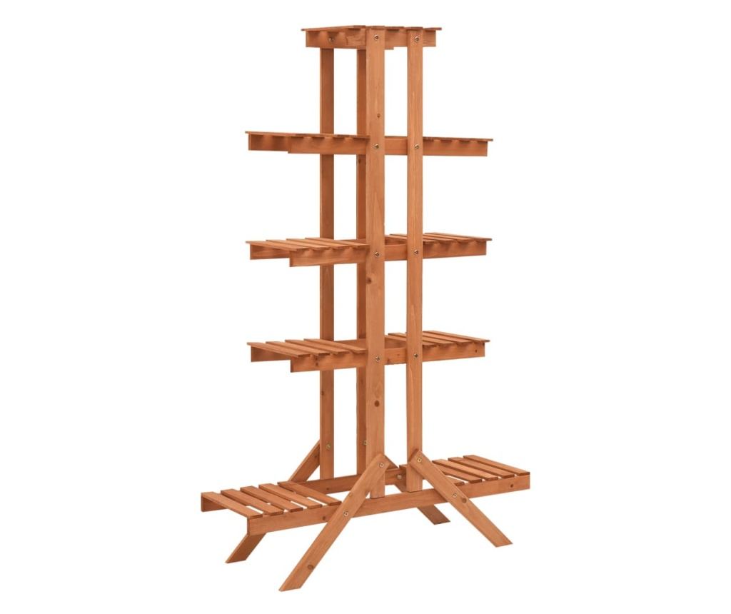 Stalak za biljke 83 x 25 x 132 cm od masivne jelovine - 2