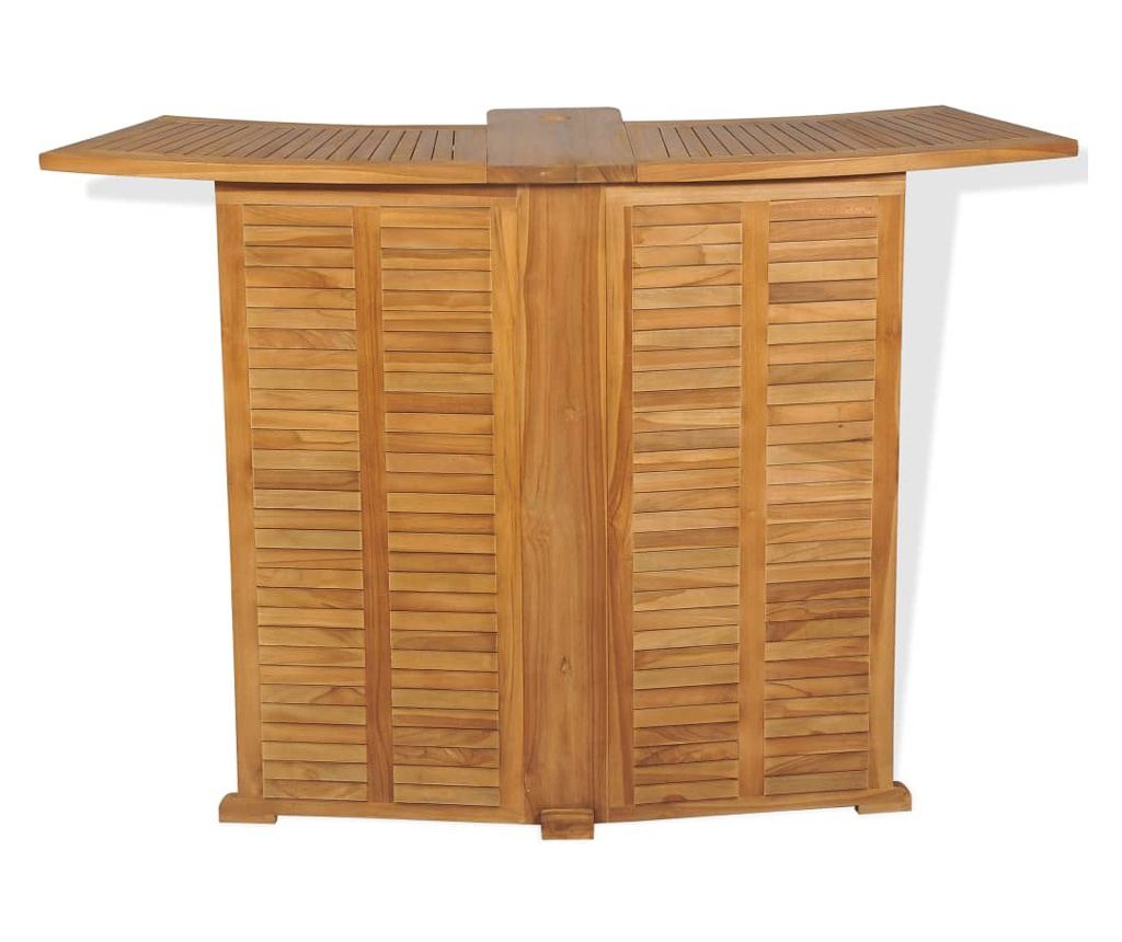 Sklopivi barski stol od masivne tikovine 155 x 53 x 105 cm - 8