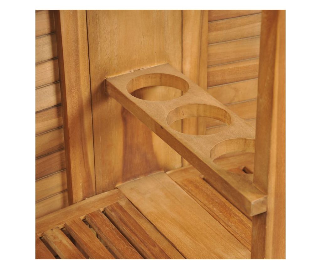 Sklopivi barski stol od masivne tikovine 155 x 53 x 105 cm - 17
