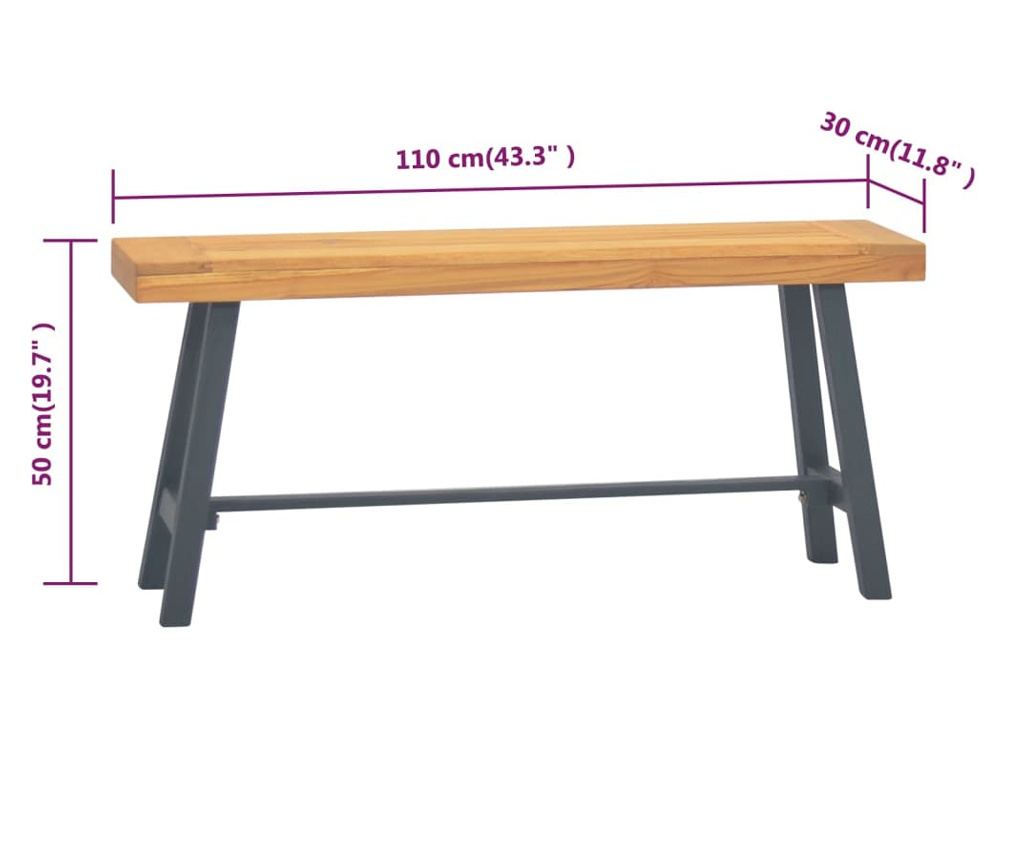 Klop 110 cm trdna tikovina - 12