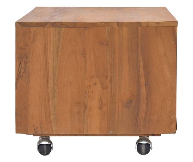 Komoda za TV s kotačima, 80x50x42 cm, drvo tikovine