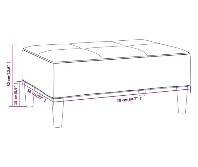 Stolica, siva taupe, mikrovlaknasti tekstil