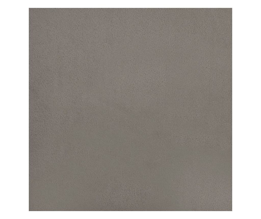 Sedežna garnitura z taburejem, svetlo siva, žamet - 8