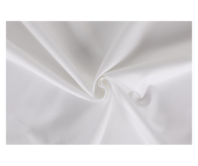 Lenjerie de pat dublu King Premium Bumbac Satinat Cotton Box Elegant White
